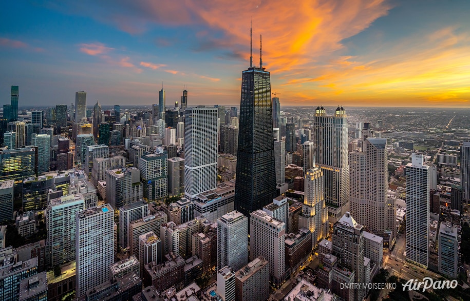 Chicago after sunset