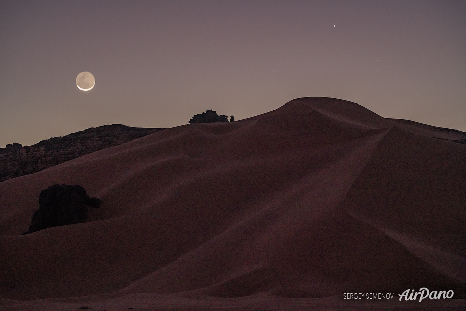 Milky Way above Sahara Desert