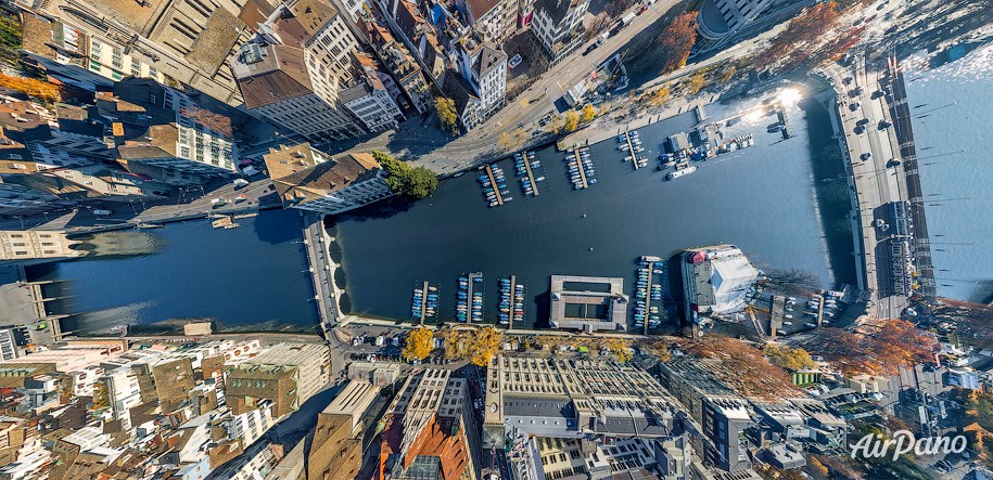 Above Limmat River. Zurich, Switzerland