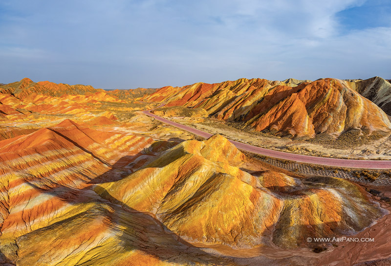 Colourful mountains of the Zhangye Danxia Geopark, China