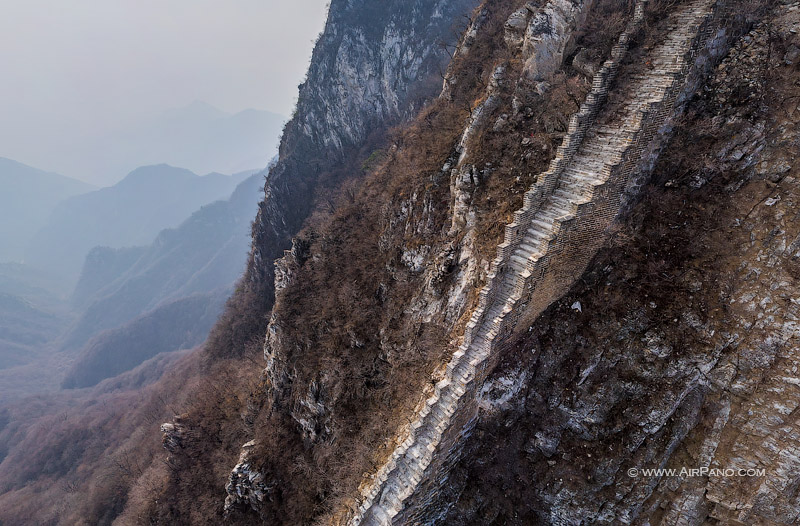 Steep climb of Sky Stair