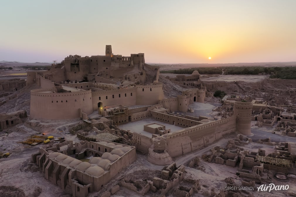 Bam citadel at sunset
