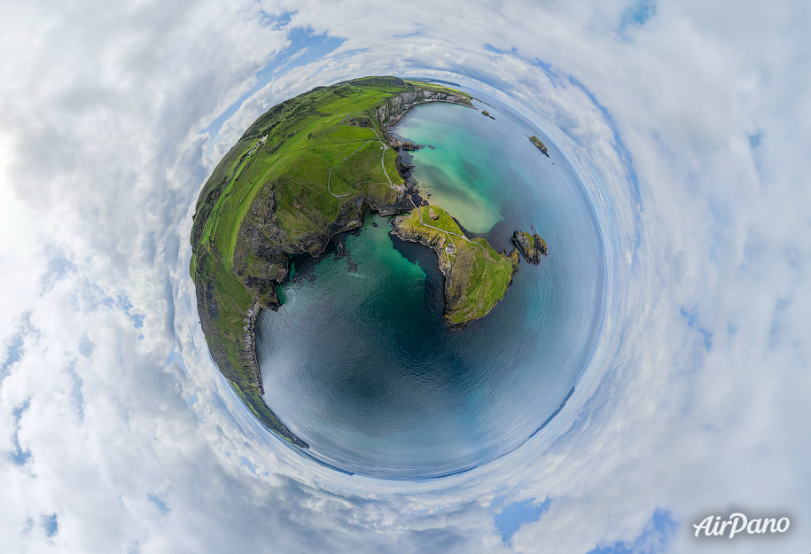 Above the Carrick-a-Rede Rope Bridge