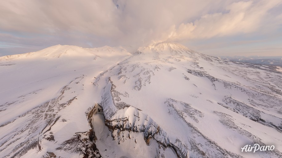 Mutnovskiy Volcano. Misty weather