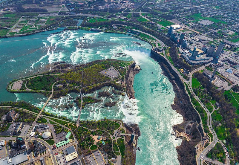 Niagara from the altitude of 500 meters