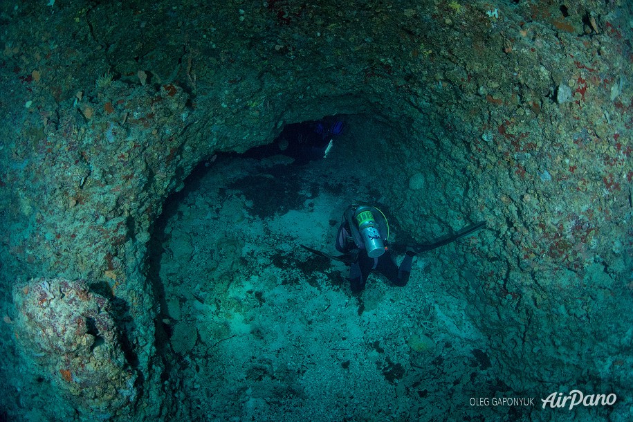 Main entrance to the The Temple of Doom, Palau