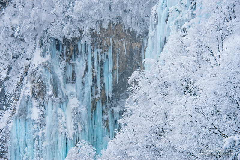 Plitvice Lakes National Park in winter, Croatia