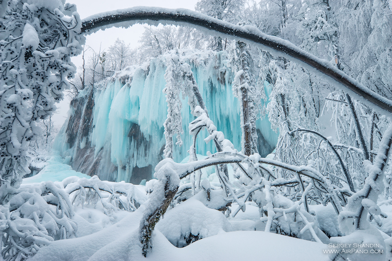 Plitvice Lakes National Park in winter, Croatia