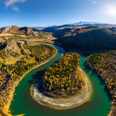 Altai, Chuya and Kuray steppes. Russia