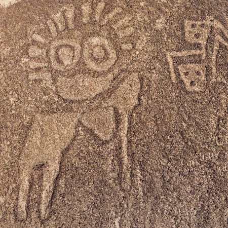 The Geoglyphs in Palpa Valley, South America, Peru