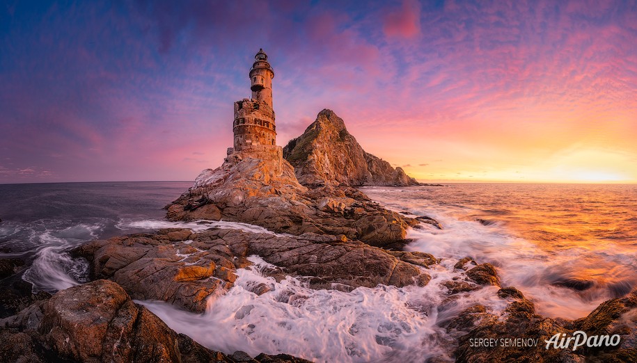 Aniva Lighthouse. Sakhalin Island, Russia