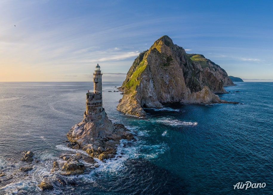 Aniva Lighthouse. Sakhalin Island, Russia