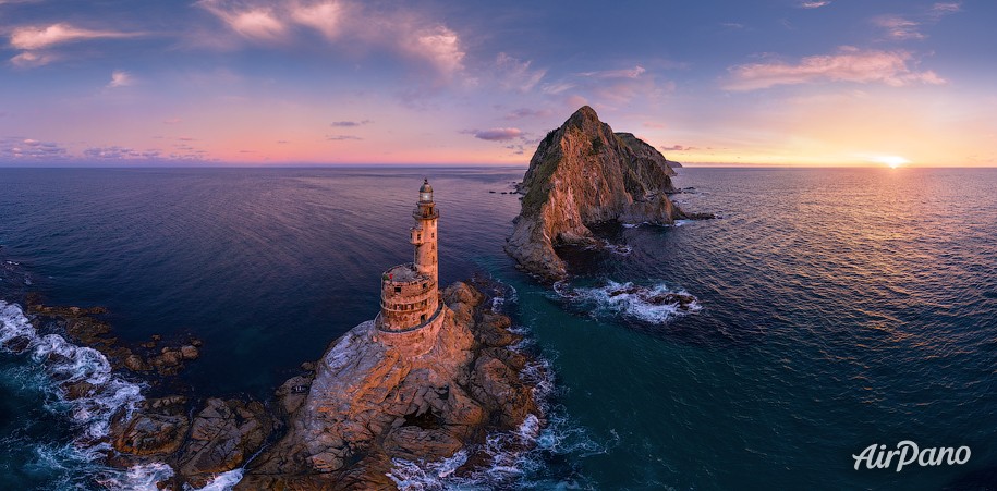 Aniva Lighthouse. Sakhalin Island, Russia