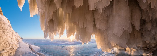 Baikal Ice. Timelapse