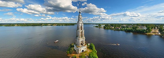 Kalyazin, Bell tower, Volga river