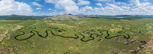 Forest-tundra, Kamchatka. 360° meditation