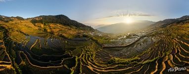 Samaba Terraces at dawn