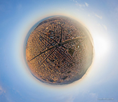 Top view of Avinguda Diagonal. Planet