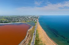 Feodosia Gulf and Adjigol lake