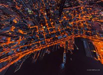 Above Elliott Bay at night