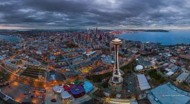 Seattle Center in the evening Seattle Center in the evening