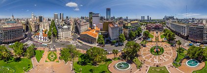 Panorama of the Plaza de Mayo