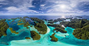 Wayag islands, Raja Ampat, Indonesia, aerial photo #10