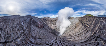 Crater of the Bromo volcano #1 Crater of the Bromo volcano #1