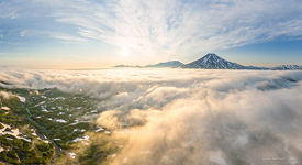 Over the clouds at Lake Kambalnoe #4