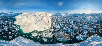 Among ice, Greenland