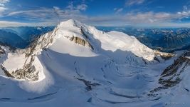 Above the Mont Maudit, Mont Blanc, Italy-France