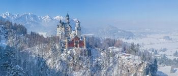 Neuschwanstein Castle, Germany. Panorama Neuschwanstein Castle, Germany. Panorama