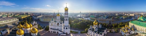 Cathedral Square in summer. Panorama