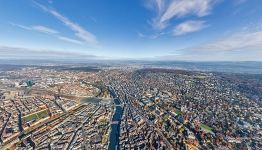 Bird's eye view of Zurich