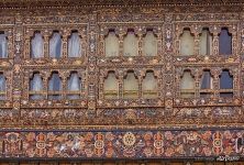 Wood carving, Gangtey Gonpa