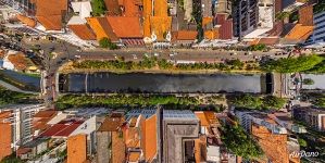 Above the Ciliwung River