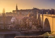 Bern at sunset