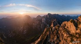 Celestial Capital Peak at sunset