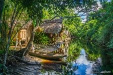 Huts in the Delta