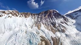 Everest. View above advanced base camp