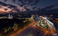 Red Square at night, Moscow