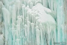 Frozen waterfall