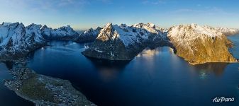 Mountains of Lofoten archipelago