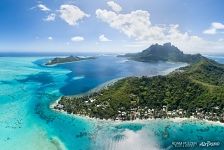 Rofau Bay between Raititi and Matira Point, Bora Bora Rofau Bay between Raititi and Matira Point, Bora Bora