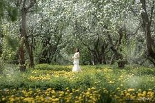 Girl in the garden