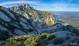 Abbey of Montserrat from above