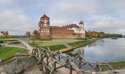 Wooden bridge near the lake