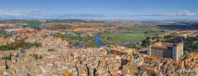 Alcázar of Toledo and Tagus River