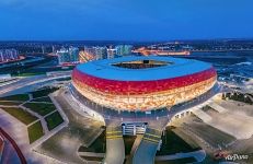 Mordovia Arena at night, Saransk Mordovia Arena at night, Saransk