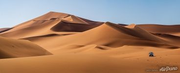 Panorama of Sahara Desert